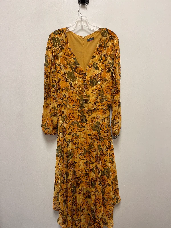Act Now structured dressDress Casual Maxi By Vince Camuto In Yellow, Size: Xl