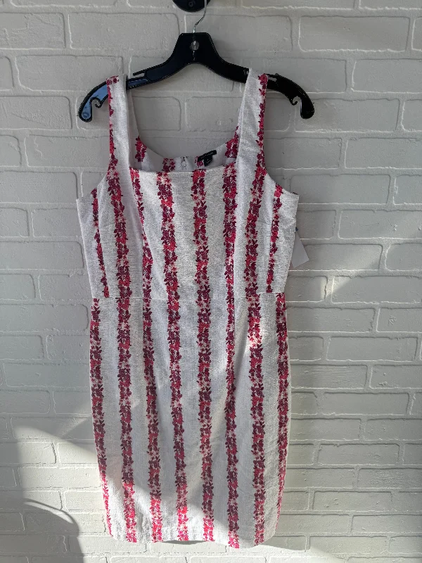 Steals and Deals boho dressDress Work By Ann Taylor In Pink & White, Size: M