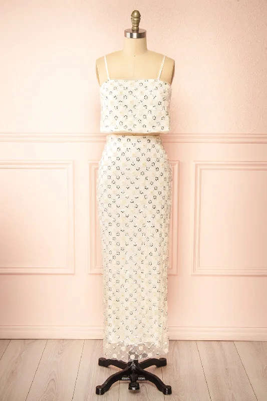 Factory Direct Sale Set Bree | Sparkling Crop Top & Pencil Skirt