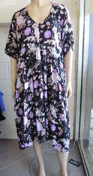 Clearance Items casual slip dressPlusss Rayon Peaked waist dress