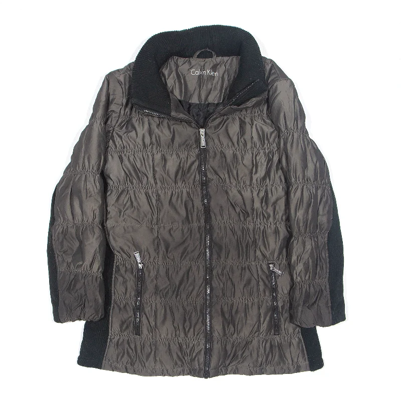 Bargain Blast oversized trench coatCALVIN KLEIN Puffer Jacket Brown Womens S