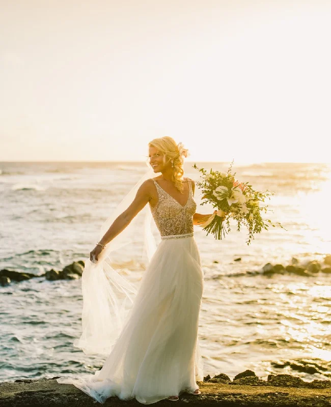 Price Meltdown WILLOWBY Beaded Top 59601 & Tulle Skirt 55612
