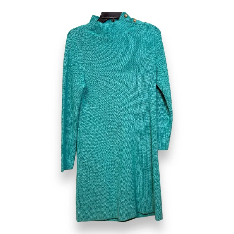 Reduced Prices romantic dressDress Sweater By Talbots In Aqua, Size: M