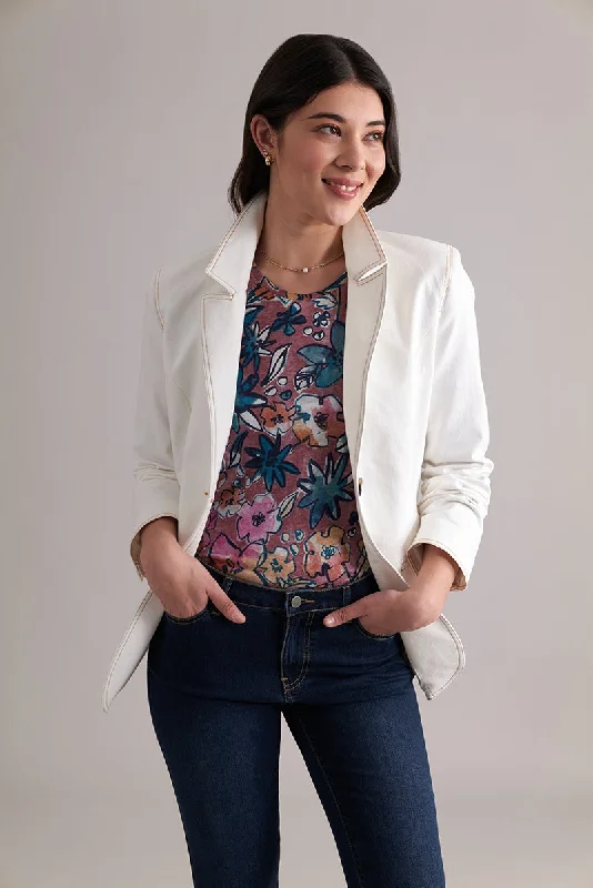 Must-Have Deals vintage trench coatFoil - Suits Hue Blazer - Winter White