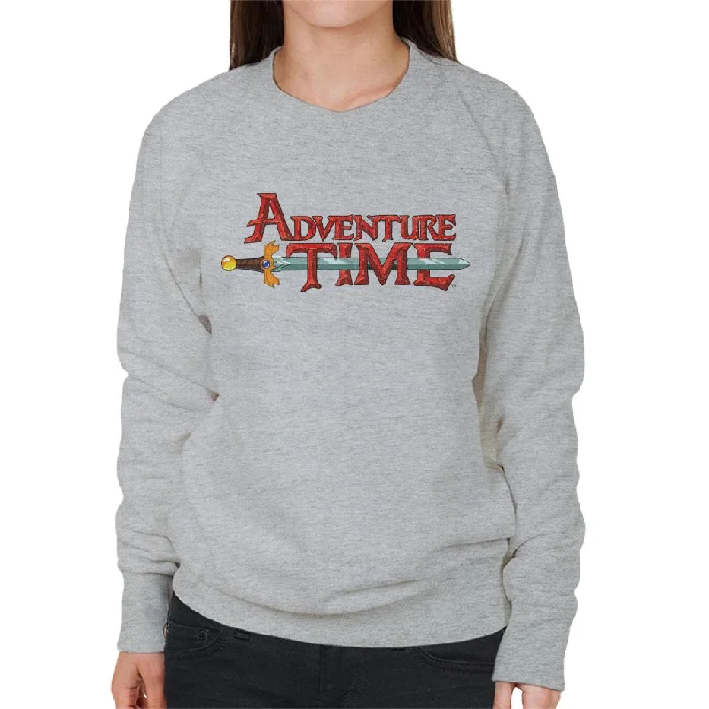 Time-Limited Offer premium gym hoodieAdventure Time Sword Logo Women's Sweatshirt
