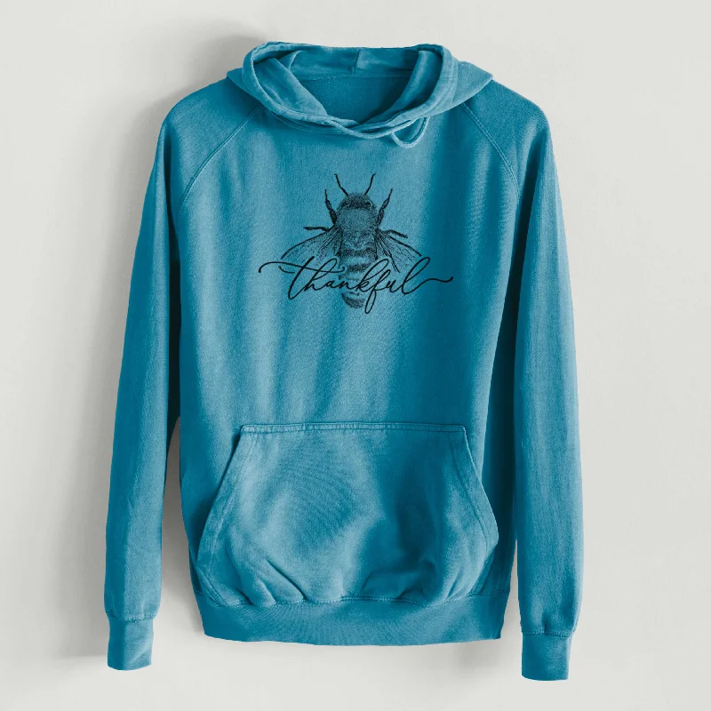 Massive Deals sleek gym hoodieBee Thankful  - Mid-Weight Unisex Vintage 100% Cotton Hoodie
