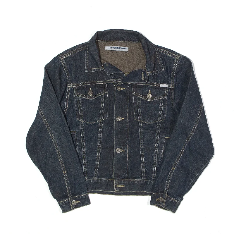 Super Savings trendy casual outerwearBLUE RIDGE JEANS Cropped Jacket Blue Denim Womens XS
