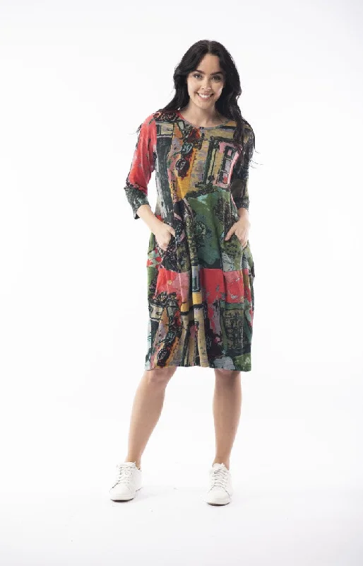 Exclusive Deal shift dressOrientique Stretch Cotton Bubble Dress