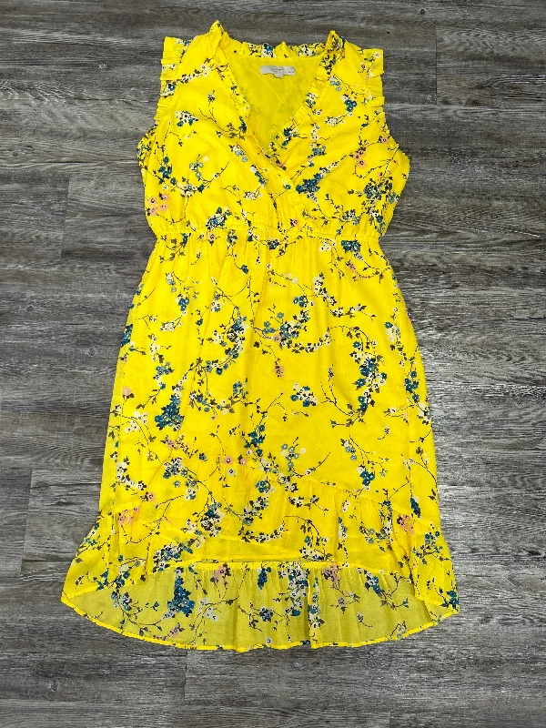 Incredible Offers knit dressDress Casual Short By Loft In Yellow, Size: 12p
