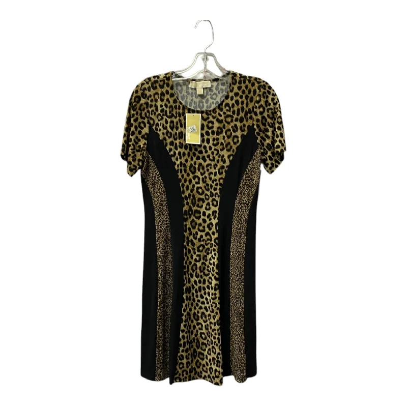 Blowout Sale knit dressDRESS CASUAL SHORT by MICHAEL BY MICHAEL KORS In ANIMAL PRINT, Size: S