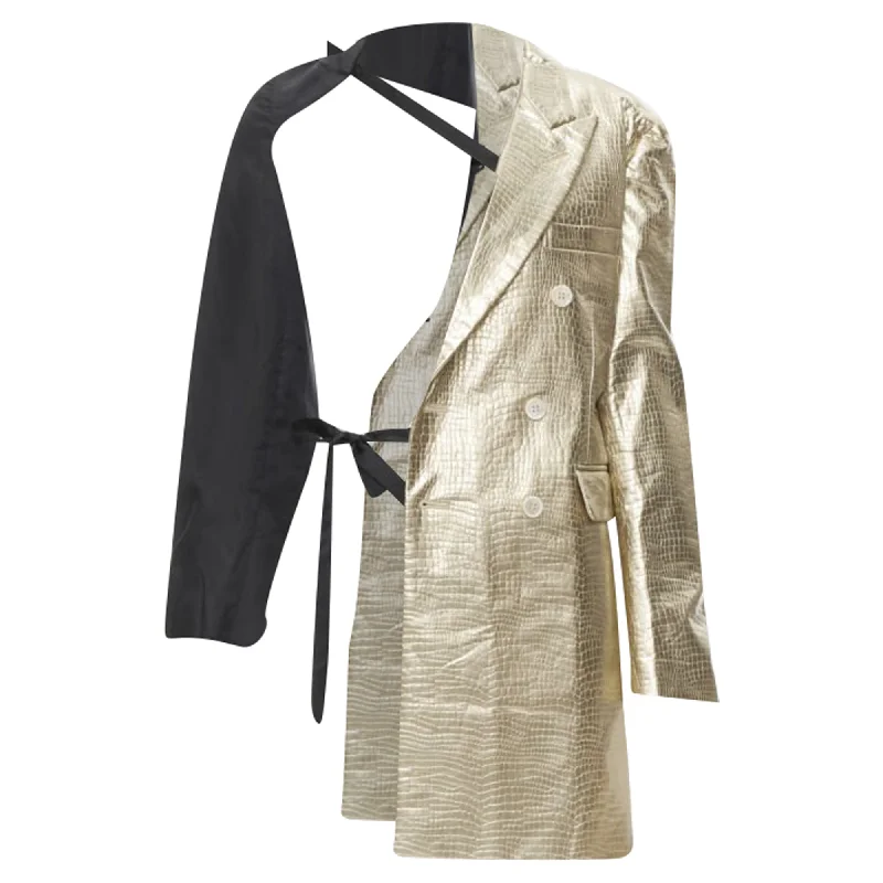 Buy More, Save More Comme Des Garcons pleated harness asymmetric open jacket