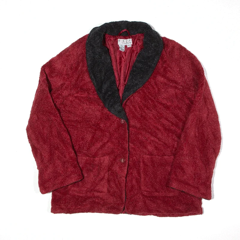 Seasonal Sale cold weather coatREAL COMFORT Jacket Maroon 90s Womens L