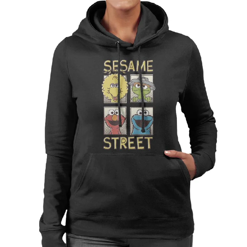 Great Deals casual hoodie for fallSesame Street Comic Book Cover Women's Hooded Sweatshirt Great Deals casual hoodie for fallSesame Street Comic Book Cover Women's Hooded Sweatshirt