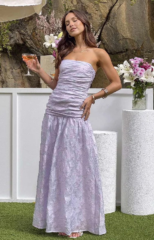 Best Deals wool coatSinclair Lilac Strapless Maxi Dress