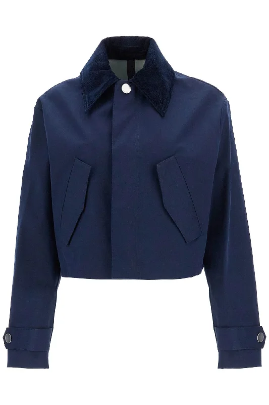 Low Prices Ami Alexandre Matiussi Women's Cropped Canvas Jacket For Women