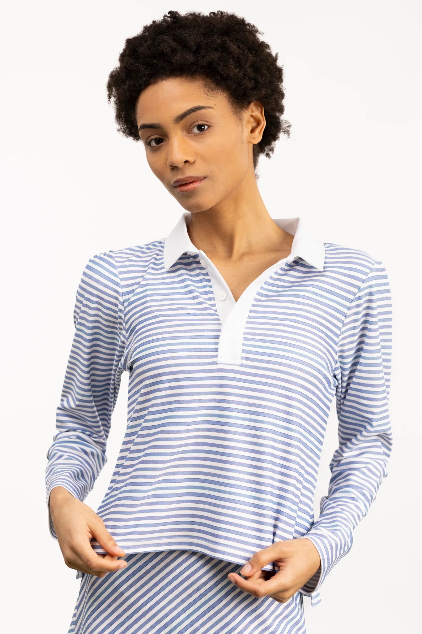 Quick Sale BENNY TOP (CHAMBRAY STRIPE)