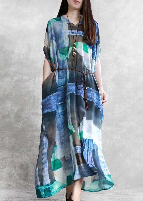 Exclusive Savings sophisticated dressFrench v neck pockets dress Inspiration blue white print Dresses