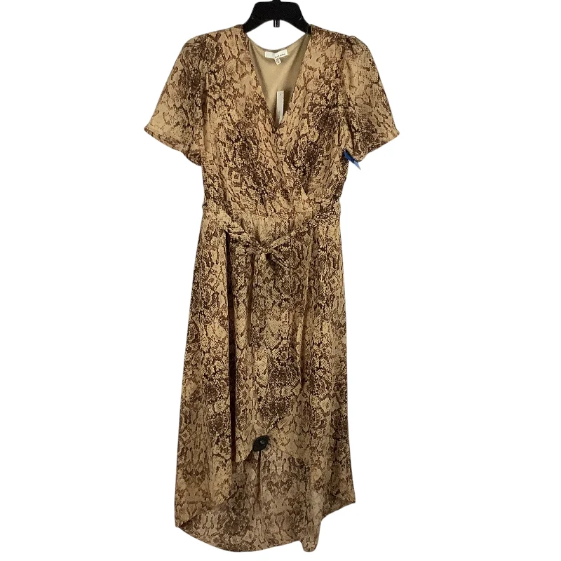 Markdowns printed dressDress Party Long By Clothes Mentor In Snakeskin Print, Size: M