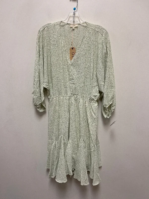Crazy Deals midi dressDress Casual Midi By Clothes Mentor In Green & Tan, Size: L