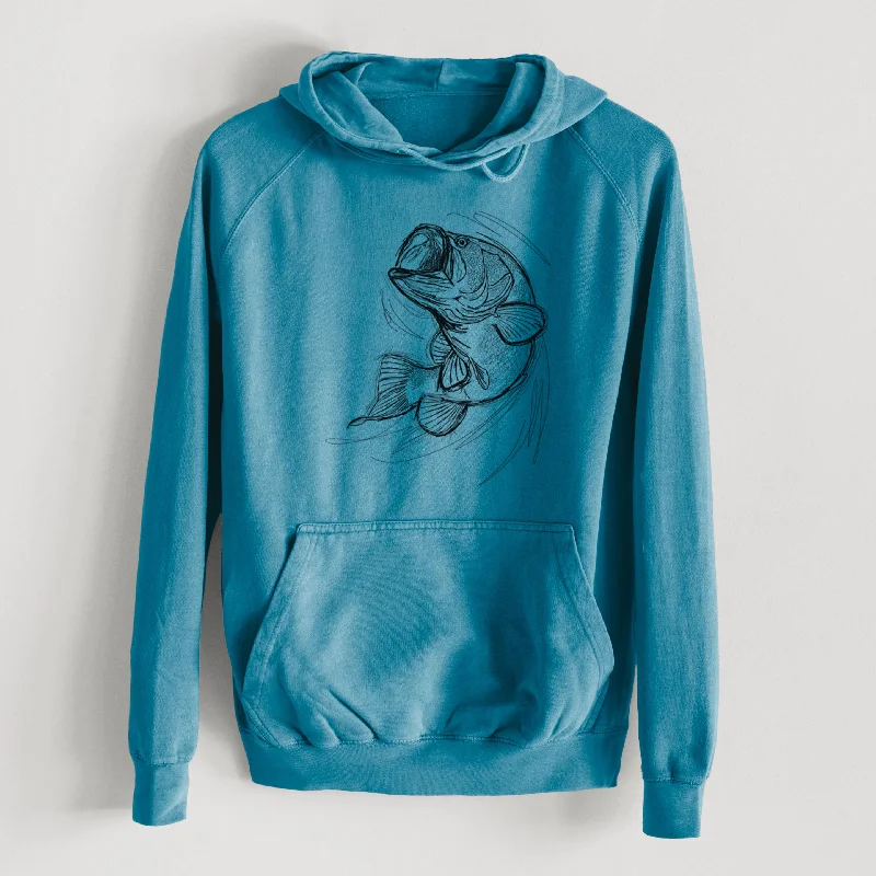 Exclusive Access performance hoodie for gymLargemouth Bass Fish - Micropterus salmoides  - Mid-Weight Unisex Vintage 100% Cotton Hoodie