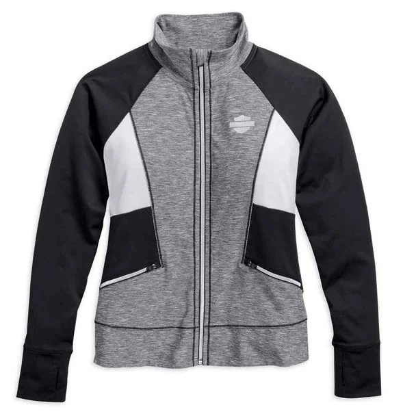Incredible Offers Harley-Davidson® Women's Performance Infrared Activewear Jacket, Gray 96066-17VW