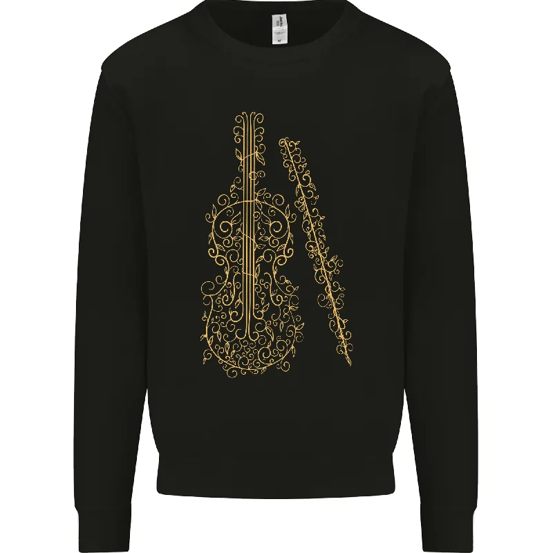 Special Savings trendy fitness sweatshirtA Violin Cello Mens Sweatshirt Jumper