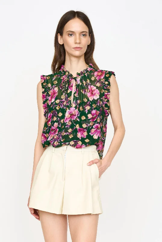 Unmissable Offer Nora Top | Pink Poinsettia