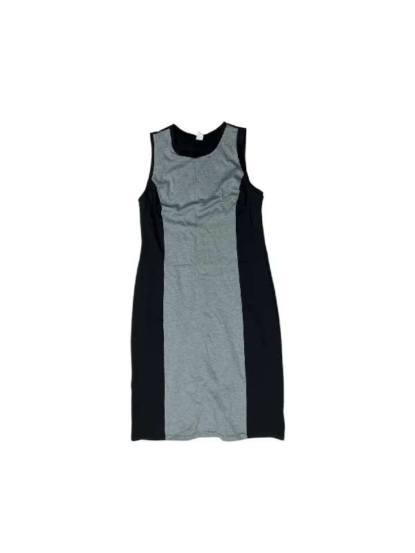 Today’s Deal draped dressDress Casual Midi By Old Navy In Black & Blue, Size: M