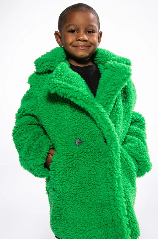 Online Only lightweight winter coatNAOMI TEDDY TRENCH IN KIDS