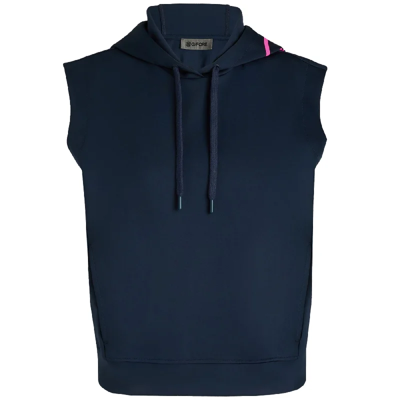 Value Deals Womens Double Knit SL Cropped Hoodie Twilight - SS25