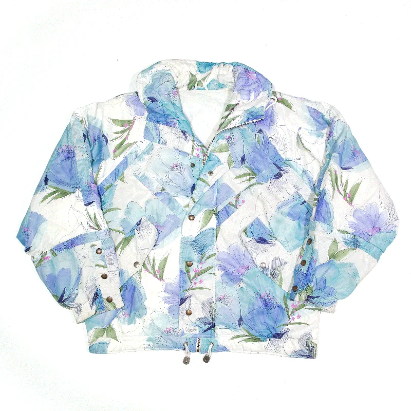 Special Discount cozy coatL'AGRESSION Jacket White Floral Womens M