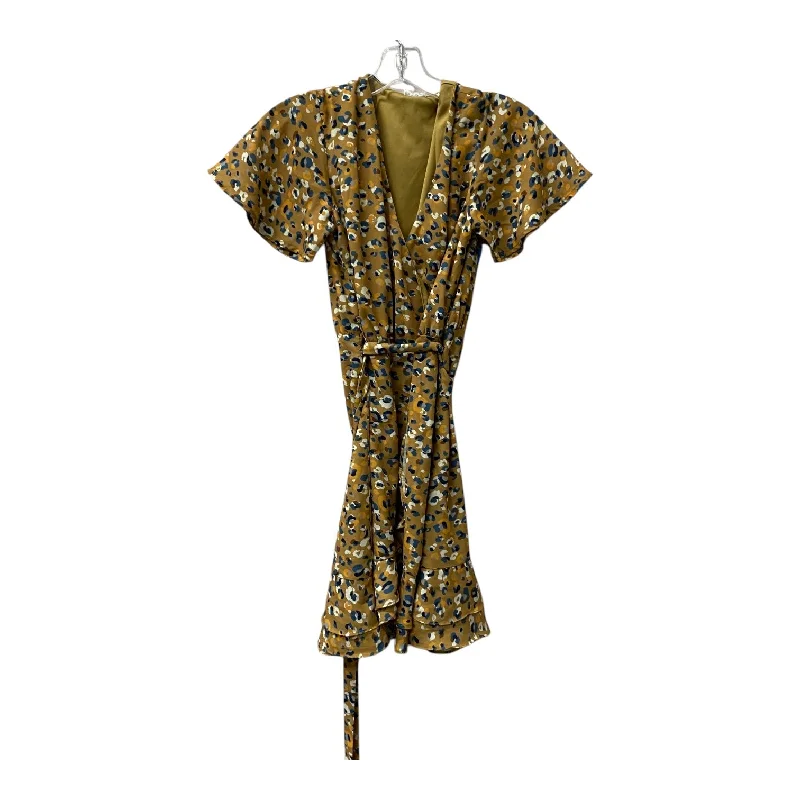 Mega Sale silk dressDress Casual Short By Sadie & Sage In Tan, Size:S