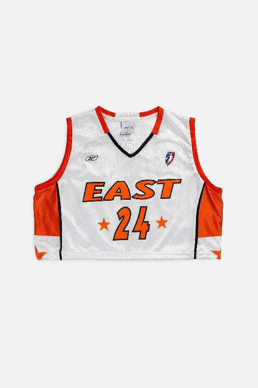 Deal Dash fitted workout hoodieRework Indiana Fever WNBA Crop Jersey - M