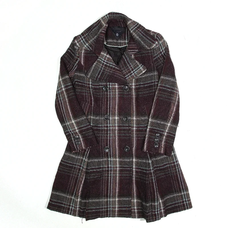 Extra Savings modern outerwearTOMMY HILFIGER Peacoat Purple Check Womens UK 6