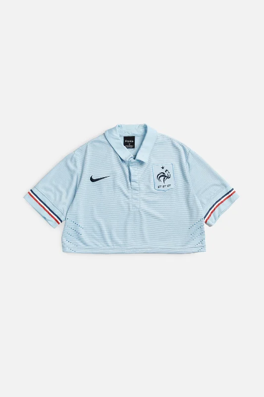 Extra Savings minimaRework Crop France Soccer Jersey - M