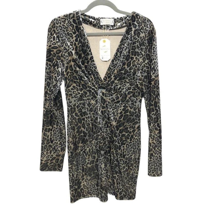 Act Fast summer floral dressDress Casual Short By Loveriche In Animal Print, Size:M