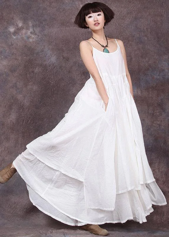 Instant Savings chic wrap dressWomen sleeveless linen dresses Sewing white asymmetric hem Dresses summer Instant Savings chic wrap dressWomen sleeveless linen dresses Sewing white asymmetric hem Dresses summer