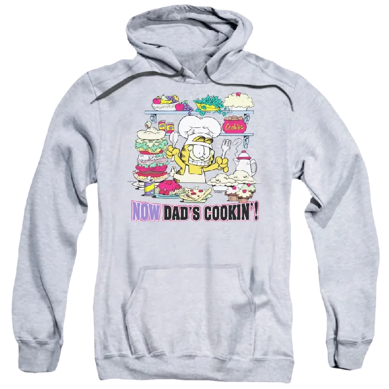 Price Slash cool graphic hoodieGarfield Now Dads Cooking - Pullover Hoodie