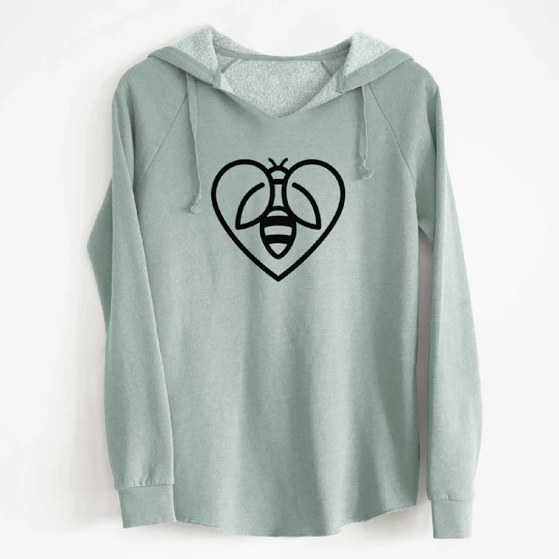 Early Access loose fit sports sweatshirtBee Heart Icon - Cali Wave Hooded Sweatshirt