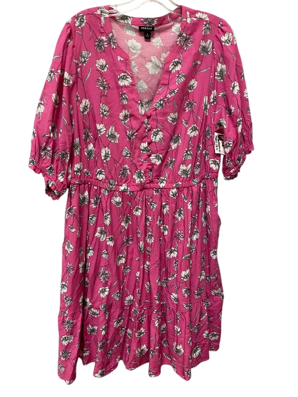 Special Price party-ready dressDress Casual Short By Torrid In Pink, Size: Xl