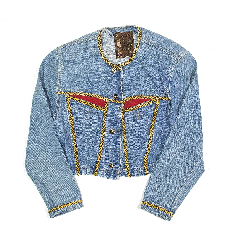 Seasonal Sale cold weather jacketCHEER Denim Jacket Blue Womens S