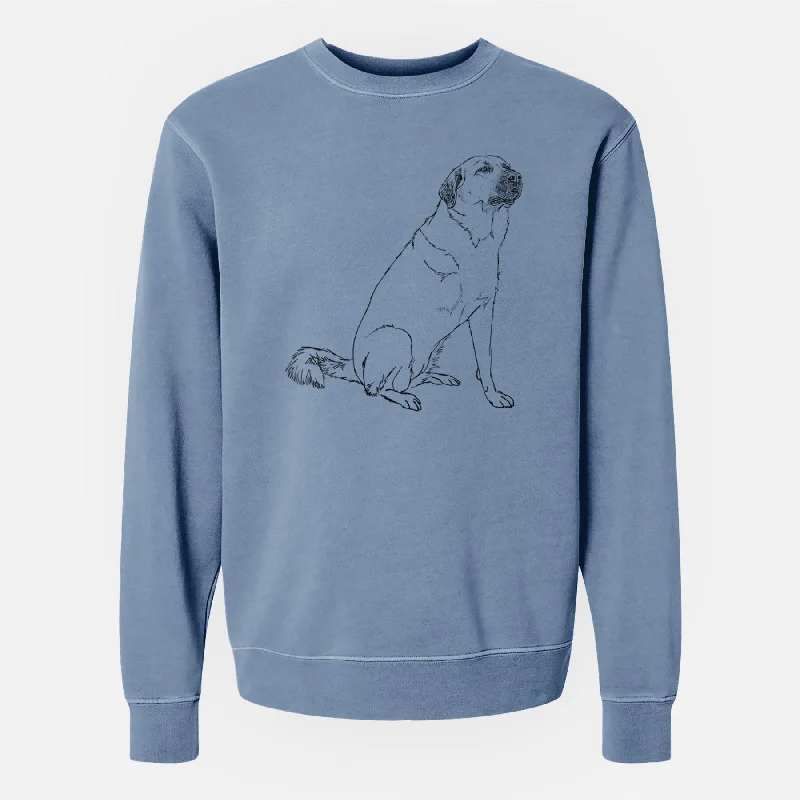 Epic Deals bold workout sweatshirtDoodled Willow the Pyratolian - Unisex Pigment Dyed Crew Sweatshirt