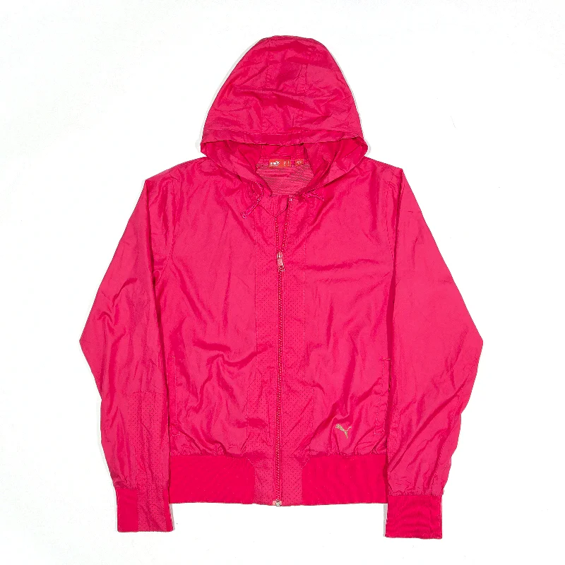 Stock Clearance fashion coat with hoodPUMA Track Jacket Pink Womens UK 14