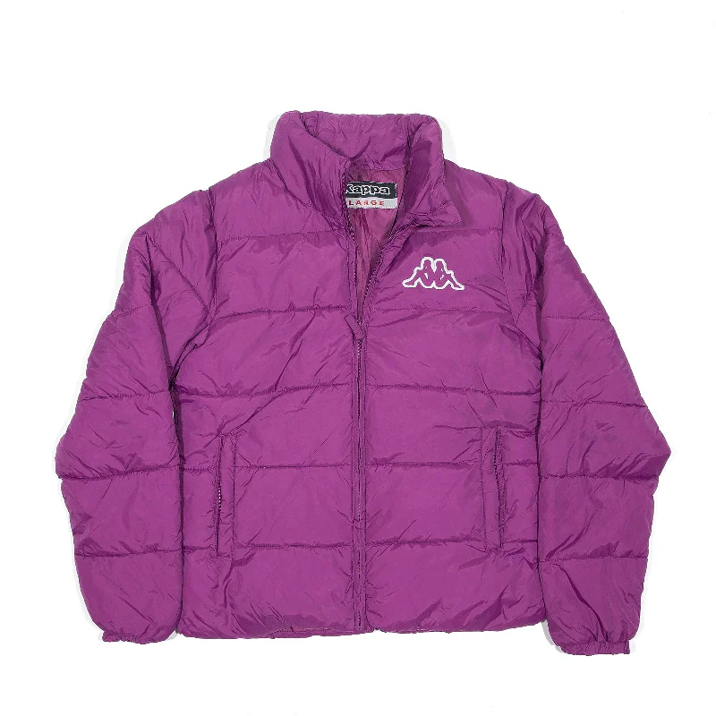 Great Bargains classic bomber jacketKAPPA Puffer Jacket Purple Womens L