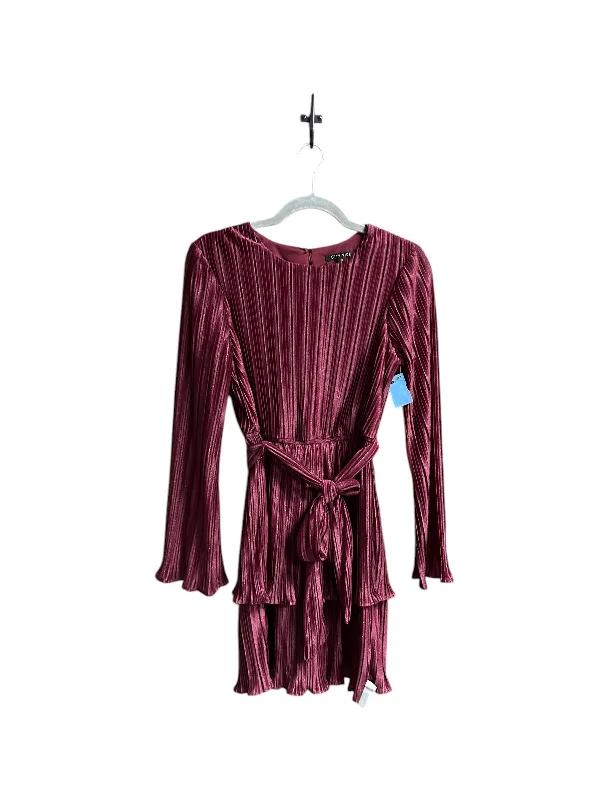 Exclusive Savings trendy dressDress Casual Short By Clothes Mentor In Maroon, Size: S