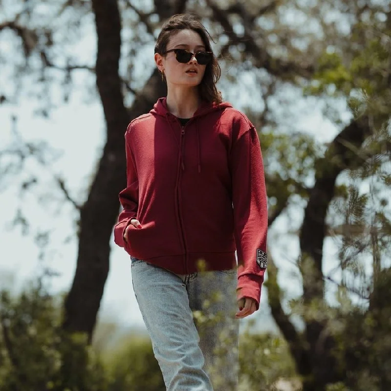 Limited Quantity Women's Elite Full-Zip Hoodie - Red Plum