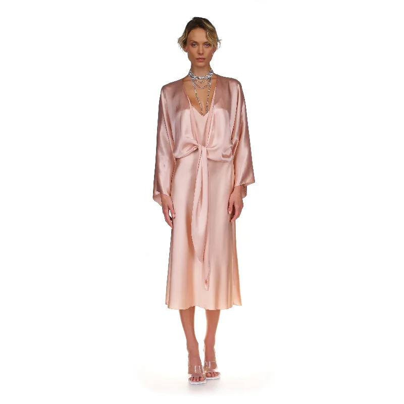 Extra Savings Kimono Sleeve Wrap Top | Dusty Rose