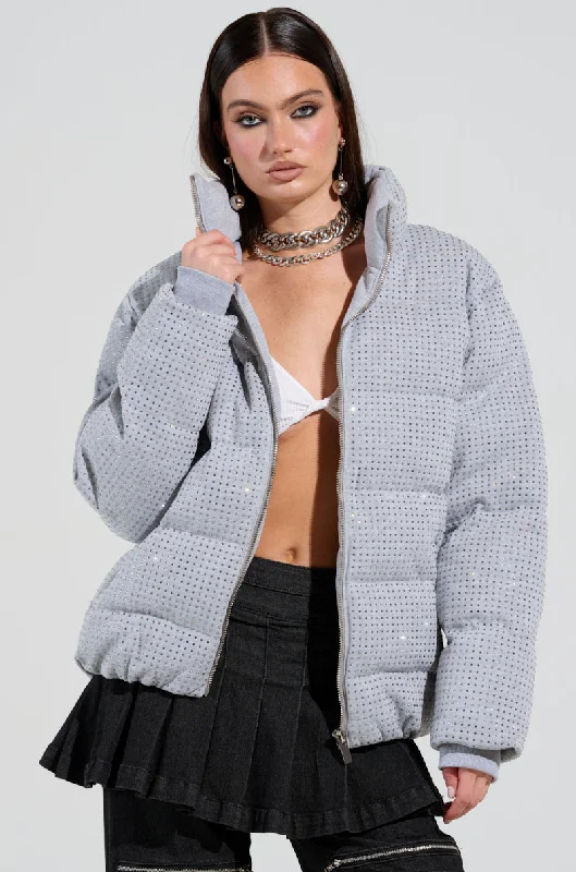 Clearance Items urban street coatHOUDINI MID RHINESTONE PUFFER