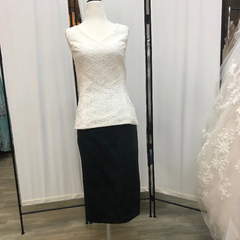Can't Be Beat Alfred Angelo 7036 top and 70706 black skirt