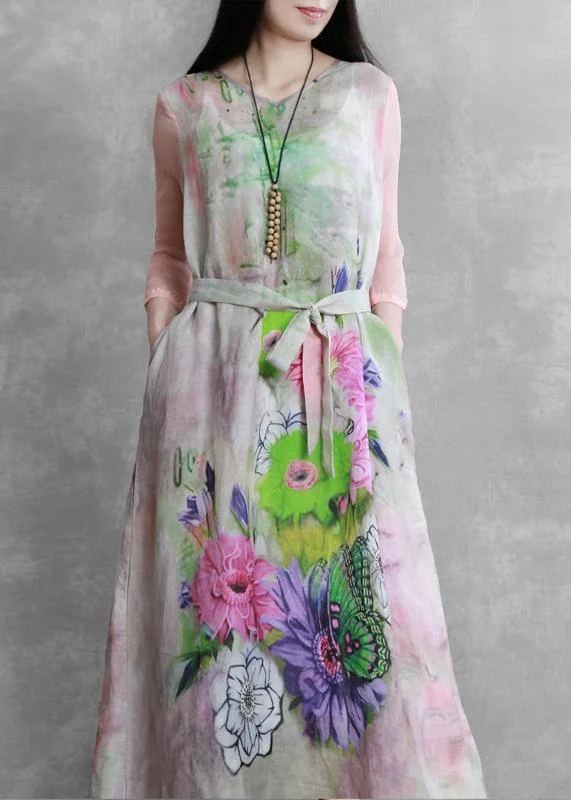 Discount Deals wrap-around dressChic v neck pockets summer dresses Photography floral Dresses
